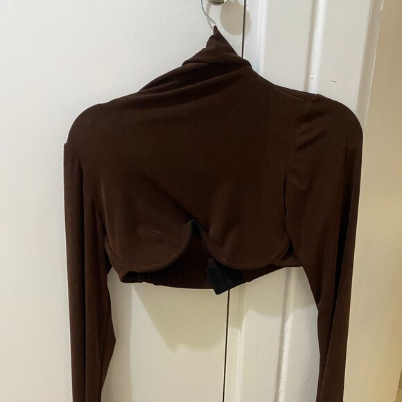 Mirror palais brown underwire crop top - Picture 1 of 2